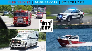 Fire Trucks, Ambulances, and Police Cars Responding [July 2022 Compilation]