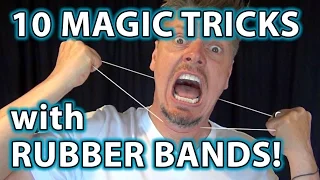 TOP 10 Magic Pranks with Rubber Bands!! - Easy to do Tricks!