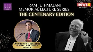 CJI DY Chandrachud's Speech | Ram Jethmalani Memorial Lecture Series 2023 LIVE | Centenary Edition |