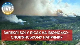 Обстріл Ізюмсько-Слов'янського напрямку: горять ліси / Останні новини