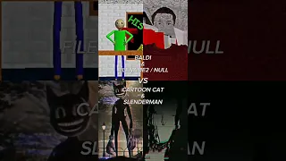 Baldi & Filename2 / Null VS Cartoon Cat & Slenderman | #shorts