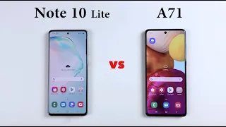 SAMSUNG Note 10 Lite vs A71 | Speed Test | Size & Design Comparison