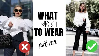 10 Fall Fashion Trends To Avoid in 2020 | What Not To Wear