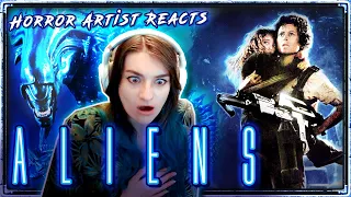 Excited Artist reaction to *ALIENS (1986)* - First Time Watching & heart monitor!