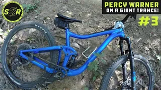 First time riding a full suspension bike! Giant Trance at Percy Warner