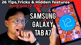 Samsung Galaxy Tab A7 : 26 Tips Tricks & hidden features: Android 12 One ui 4.1