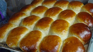 Дрожжевые пирожки на сыворотке с яблочной начинкой/Yeast cakes on a buttermilk. with apple filling