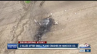 Two killed after small plane crashes in Hancock County