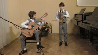 А.Виницкий «Маленькая баллада». Дуэт Георгий(гитара) и Александр(саксофон) Ивашковы.