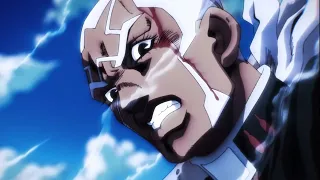 Pucci moves his eyes during Jotaro's Time Stop, but with the right Song