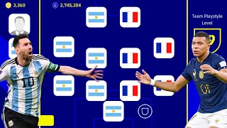 ARGENTINA X FRANCE!! 😱😱 BEST SPECIAL SQUAD BUILDER!! EFOOTBALL 2023 MOBILE