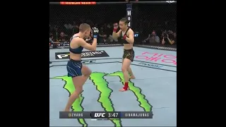 ROSE NAMAJUNAS KNOCKS OUT ZHANG WEILI