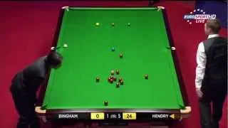 Stephen Hendry 147 vs Stuart Bingham ,World Snooker Championships 2012