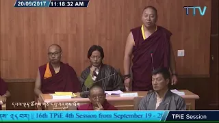 Tenpa Yarphel speaks against Nechung