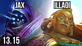 JAX vs ILLAOI (TOP) | 7 solo kills, 16/2/4, 800+ games, Legendary | KR Grandmaster | 13.15