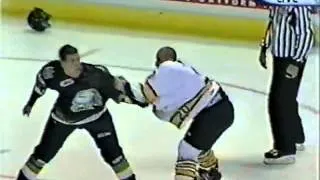 Hockeyfighters.cz  Marco Caprara vs Brandon Prust.wmv