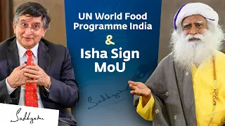 UN World Food Programme - India & Isha Sign MoU