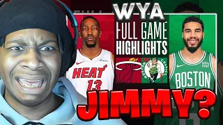 WYA JIMMY ⁉️😖 Lvgit Reacts To Miami Heat Vs Boston Celtics Highlights October 27, 2023