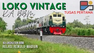 SUARA LOKOMOTIF LIVERY VINTAGE MENGGELEGAR - TUGAS PERTAMA DI REWULU