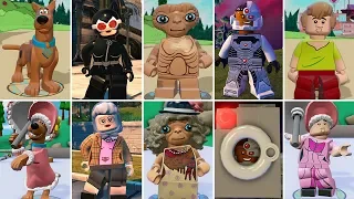 All Stealth Costume Character Transformations in LEGO Videogames (w/All DLC)