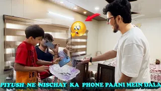 Piyush Ne Nischay Ka iPhone 13 Pani Mein Daal Diya @souravjoshivlogs7028!!