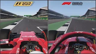 F1 2017 vs F1 2018 - Silverstone Comparison