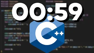 Learn C++ in 59 Seconds (Beginner)