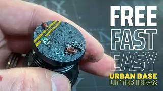 How to make FREE urban city street bases from trash