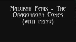 Malukah Fenix - The Dragonborn Comes (Dovahkiin) Lyrics + Piano