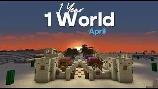 I'm Spending an Entire Year on 1 Updating Minecraft World - [April Edition]