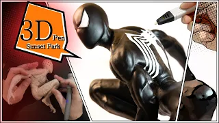[3D Pen + Brick] making Symbiote Spider-man