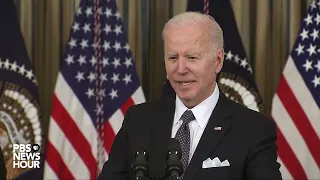 WATCH: Biden says no one believes U.S. wants to 'take down Putin'