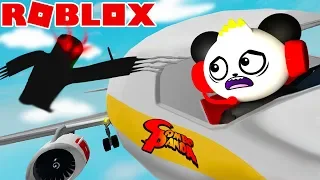 ROBLOX ESCAPE AIRPLANE GOOD ENDING! Let's Play Roblox with Combo Panda