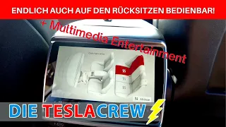 ⚡️ Model 3 & Y | Entertainment Display hinten inkl. Klima- und Sitzheizungssteuerung | Einbau & Test