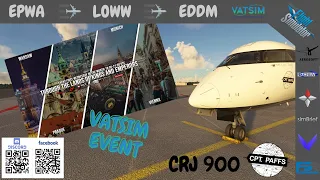 [MSFS 2020] LIVE STREAM | ✈️ VATSIM EVENT | EPWA - LOWW - EDDM | CRJ9 (CRJ 900)