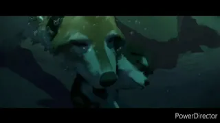 white fang:puppy drowning underwater(2 minute loop)