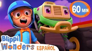 Camiones Monstruo | Blippi Wonders | Caricaturas para niños