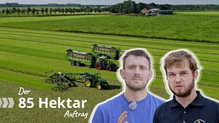 Der 85 ha Auftrag – Maximale Effizienz mit KRONE ZX 470 / OptiGrass und Swadro TC 1570