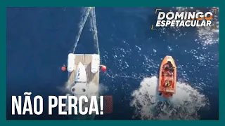 Domingo Espetacular exibe reportagem sobre submarino que sumiu em expedição aos destroços do Titanic