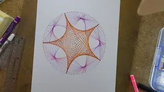 Simple drawing. Pattern with ruler. You can draw the design quickly. its beautiful. abanyoutube