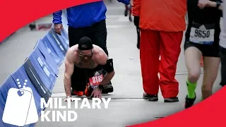 Marine Veteran Crawls Across Boston Marathon Finish Line | Militarykind