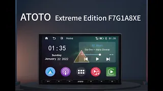 ATOTO F7 XE Wireless CarPlay and Android Auto Car Stereo-Single DIN Version with 8 Inch Screen