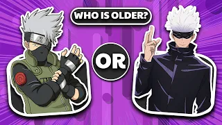 Guess Who Is Older! 🤔 | Anime Character Quiz 🥷