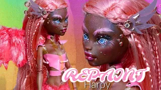 HALLOWEEN REPAINT ! Harpy OOAK Monster High Jane Boolittle Custom Doll Tutorial •JackyOhhh