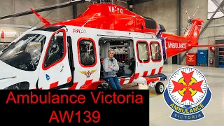 Ambulance Victoria AW139 Helicoper Air Ambulance Quick Walk Around