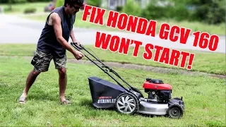 Honda GCV160CC Won't Start?...Watch to See How I Fix it!..