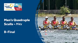 2023 World Rowing Championships - Men's Quadruple Sculls B-Final - Olympic Qualification