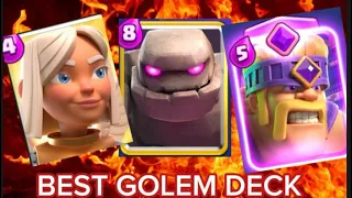 98% WIN RATE with BEST EVOLUTION GOLEM DECK FOR TOP LADDER! CRASH ROYALE