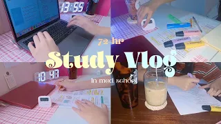 [72- hr study vlog] week before prefinals, preparing for finals, exams in med school | Philippines