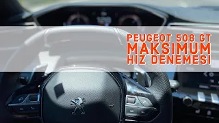 Yeni Peugeot 508 GT Hızlanma ve Maksimum Hız Denemesi ~ 1.6 Motor 225 HP ~ Speed Test On Autobahn ~